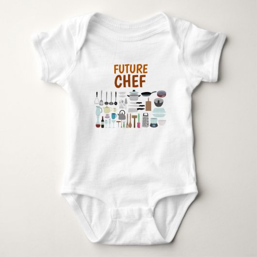 Toekomstige Chef Babysuit Romper (Voorkant)