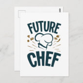 Toekomstige Chef Cooking Lover Culinaire School Briefkaart (Voorkant / Achterkant)