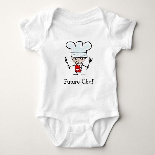 Toekomstige chef | Cute baby crèche Romper (Voorkant)
