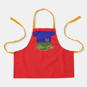 Toekomstige Chef Kinder Rood Schort (Voorkant)