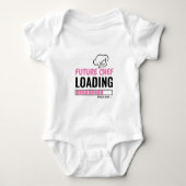Toekomstige Chef Loading Cute Funny Personalized U Romper (Voorkant)