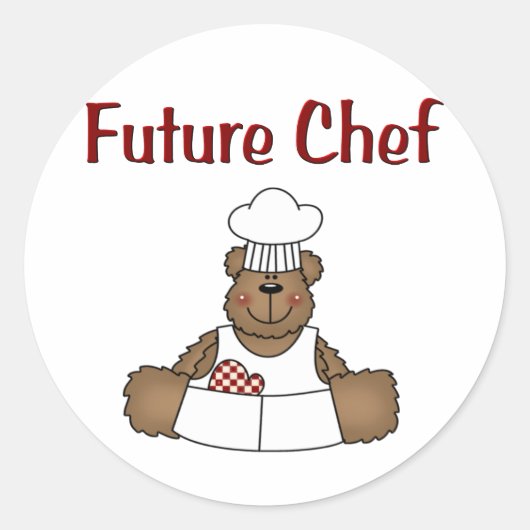 Toekomstige Chef Ronde Sticker (Voorkant)
