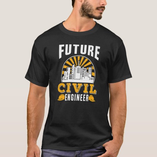 Toekomstige civieltechnische ingenieursberoep S T-shirt (Voorkant)