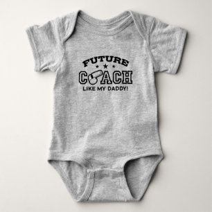 Toekomstige coach zoals mijn papa Baby Bodysuit