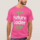 Toekomstige Coder Programming Coding T-shirt (Voorkant)