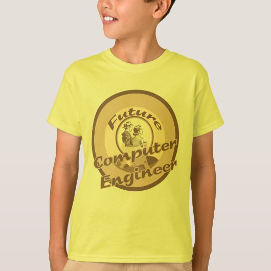 Toekomstige computertechnicus Kinder beroeps T-shi T-shirt (Voorkant)