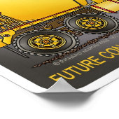 Toekomstige concrete Poster voor vrachtwagenchauff (Hoek)