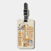 Toekomstige Crazy Cat Lady Funny Design Bagagelabel (Voorkant verticaal)