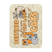 Toekomstige Crazy Cat Lady Funny Gezegde Design Magneet (Verticaal)