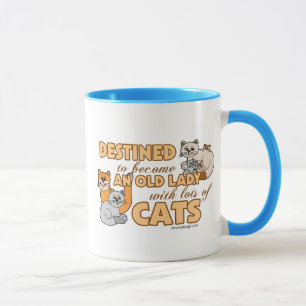 Toekomstige Crazy Cat Lady Funny Gezegde Design Mok