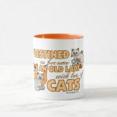 Toekomstige Crazy Cat Lady Funny Gezegde Design Mok (Midden)