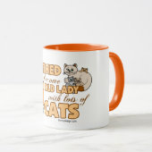 Toekomstige Crazy Cat Lady Funny Gezegde Design Mok (Voorkant rechts)