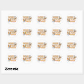 Toekomstige Crazy Cat Lady Funny Gezegde Design Ronde Sticker (Vel)