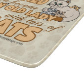 Toekomstige Crazy Cat Lady Funny Gezegde Design Snijplank (Hoek)