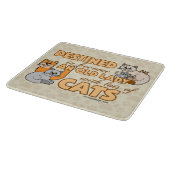 Toekomstige Crazy Cat Lady Funny Gezegde Design Snijplank (Hoek)