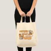 Toekomstige Crazy Cat Lady Funny Gezegde Design Tote Bag (Voorkant (product))
