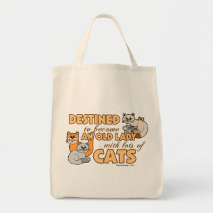 Toekomstige Crazy Cat Lady Funny Gezegde Design Tote Bag