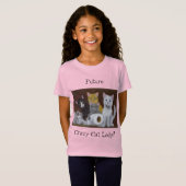 Toekomstige Crazy Cat Lady T-Shirt (Voorkant volledig)