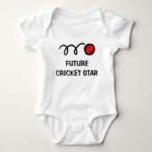 Toekomstige cricketspeler | Schattigee baby kledin Romper (Voorkant)