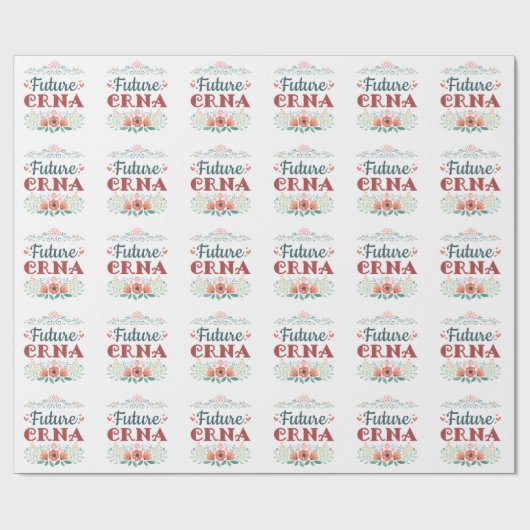 Toekomstige CRNA-verpleegkundige anesthesioloog Cadeaupapier (Vlak)