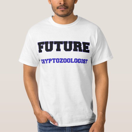 Toekomstige cryptozoöloog t-shirt (Voorkant)