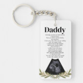 Toekomstige Daddy Zwangerschap Aankondiging Bump G Sleutelhanger (Voorkant)