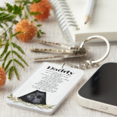 Toekomstige Daddy Zwangerschap Aankondiging Bump G Sleutelhanger (Voorkant Rechts)