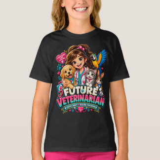 Toekomstige Dierenarts Kinderen Dierenliefhebber T T-shirt