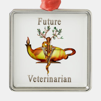Toekomstige dierenarts metalen ornament
