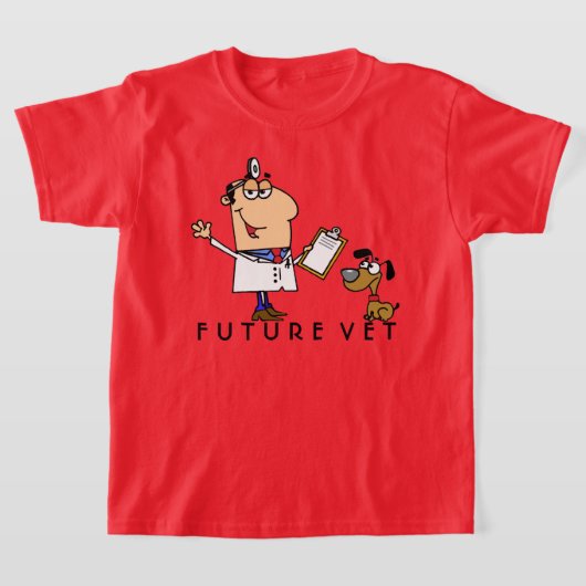 Toekomstige dierenarts t-shirt (Laagn)