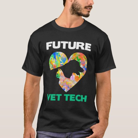 Toekomstige dierenarts T-shirt Vet Tech Student Ch (Voorkant)