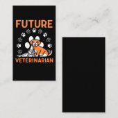 Toekomstige diergeneeskundige student Vet Tech Pet Visitekaartje (Voorkant / Achterkant)