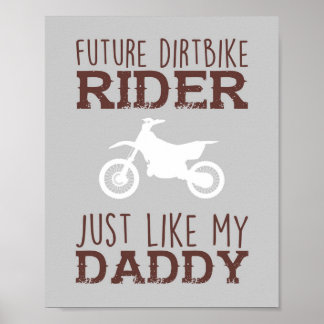 Toekomstige Dirtbike Rijder Baby Jongen Nursery Pr Poster