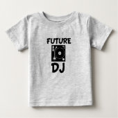 Toekomstige DJ grappig baby shirt (Voorkant)