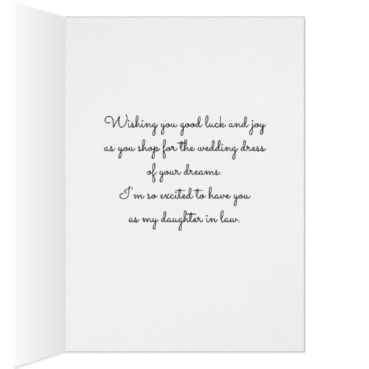 Toekomstige dochter in de wet Good Luck Gown Shopp (Binnen (Rechts))