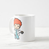 Toekomstige Doctor, oranje haar Koffie Mok (Voorkant links)
