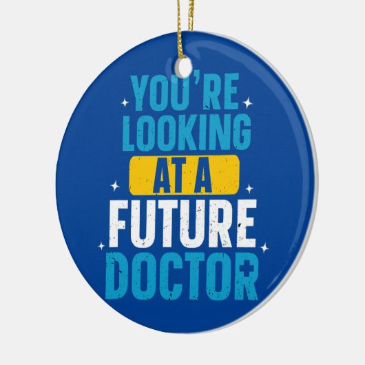 Toekomstige doctoraatsdoctoraatsstudenten keramisch ornament (Links)