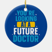 Toekomstige doctoraatsdoctoraatsstudenten keramisch ornament (Achterkant)