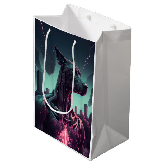 Toekomstige Dog Argenta De Robotvriend Medium Cadeauzakje (Voorkant Gekanteld)