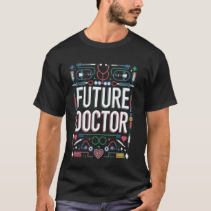 Toekomstige dokter afstudeerschool kinderen peuter t-shirt