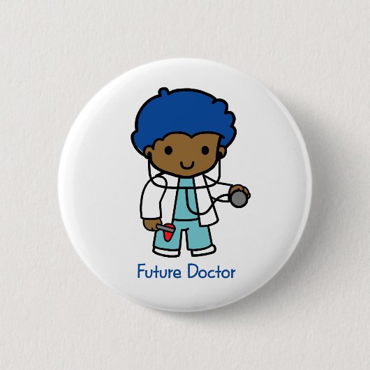 Toekomstige dokter - Boy Ronde Button 5,7 Cm (Voorkant)