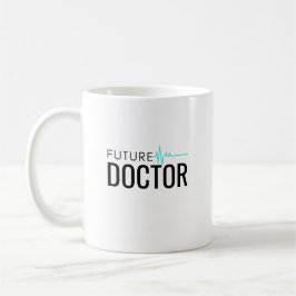 Toekomstige Dokter EKG Minimalistisch Geschenk voo Koffiemok