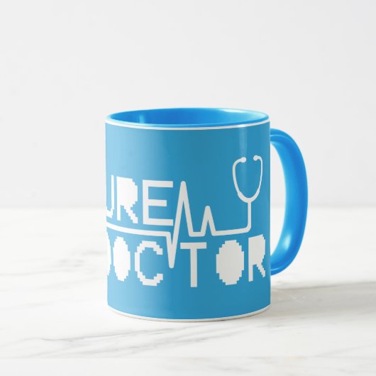 Toekomstige dokter geneeskunde Stethoscoop Mok (Voorkant rechts)