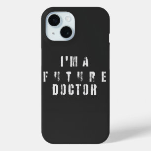 Toekomstige Dokter Grunge Typografie Ontwerp iPhone 15 Case