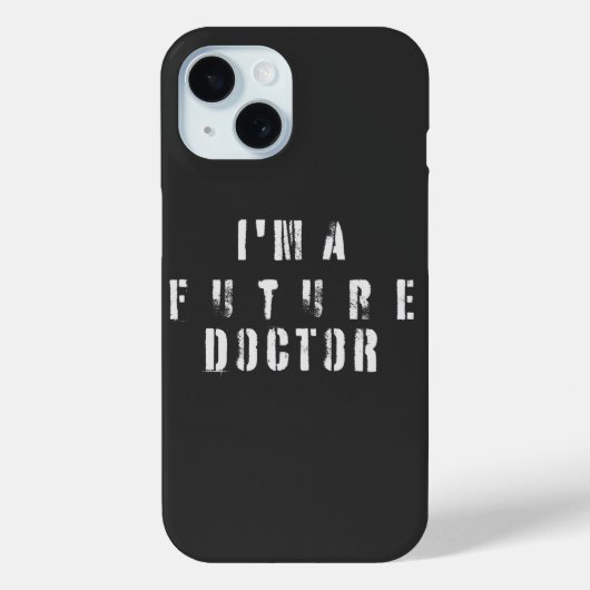 Toekomstige Dokter Grunge Typografie Ontwerp Case-Mate iPhone Case (Achterkant)