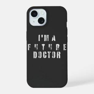 Toekomstige Dokter Grunge Typografie Ontwerp iPhone 15 Case