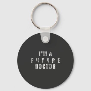 Toekomstige Dokter Grunge Typografie Ontwerp Sleutelhanger