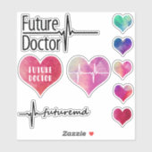 Toekomstige Dokter - Hart - Sticker Verzameling (Vel)