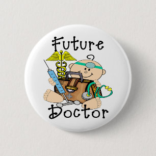 Toekomstige dokter ronde button 5,7 cm