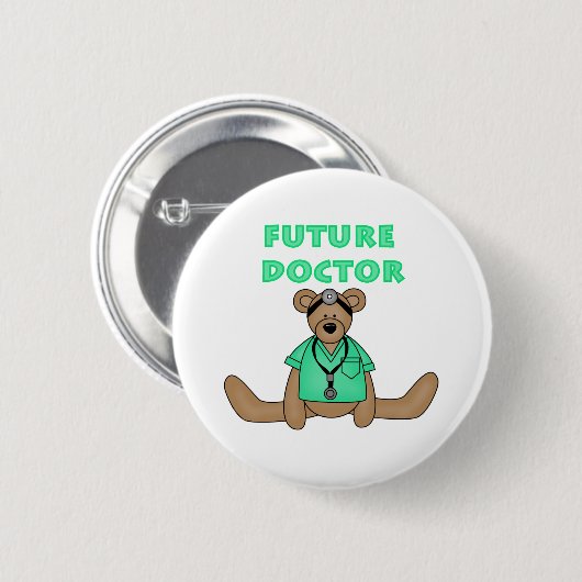 Toekomstige dokter ronde button 5,7 cm (Voorkant /achterkant)